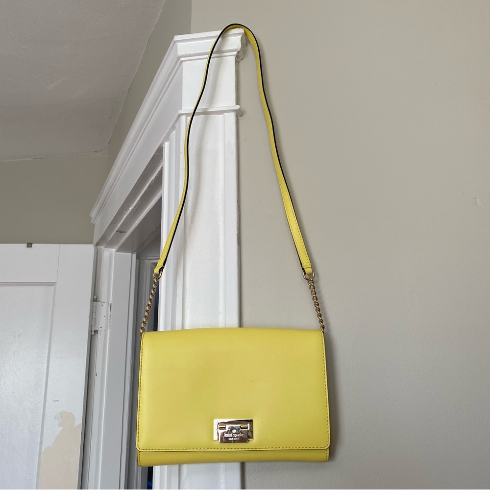kate spade crossbody in great condition - bright yellow